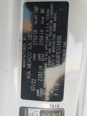 Photo 10 from auction – 2023 KIA FORTE LX with VIN 3KPF24AD4PE514898