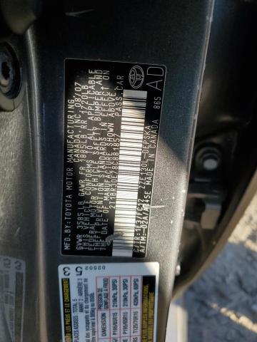 Photo 10 from auction – 2008 TOYOTA COROLLA CE with VIN 2T1BR30E78C881857