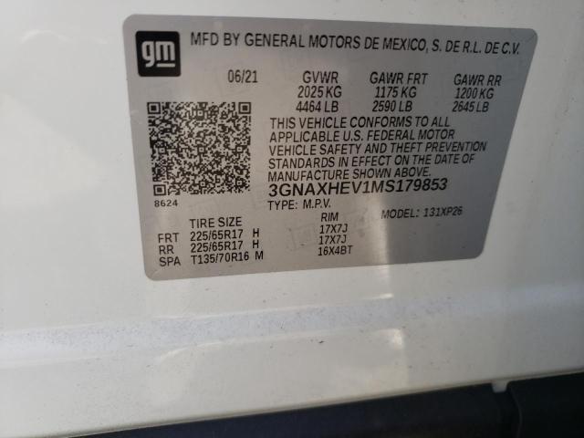 Photo 10 from auction – 2021 CHEVROLET EQUINOX LS with VIN 3GNAXHEV1MS179853