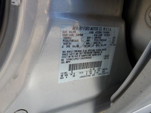 Photo 10 from auction – 2003 FORD ESCAPE LIM with VIN 1FMCU94113KD90202