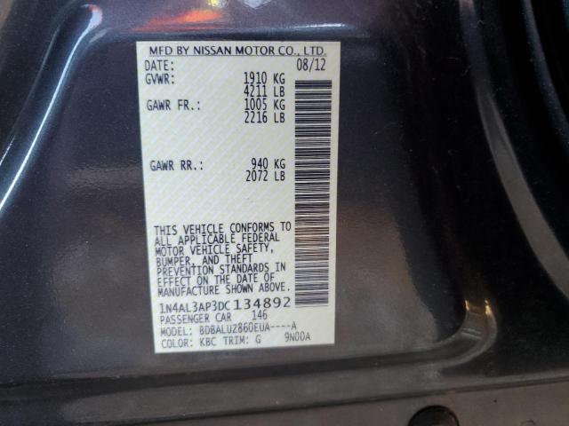 Photo 10 from auction – 2013 NISSAN ALTIMA 2.5 with VIN 1N4AL3AP3DC134892