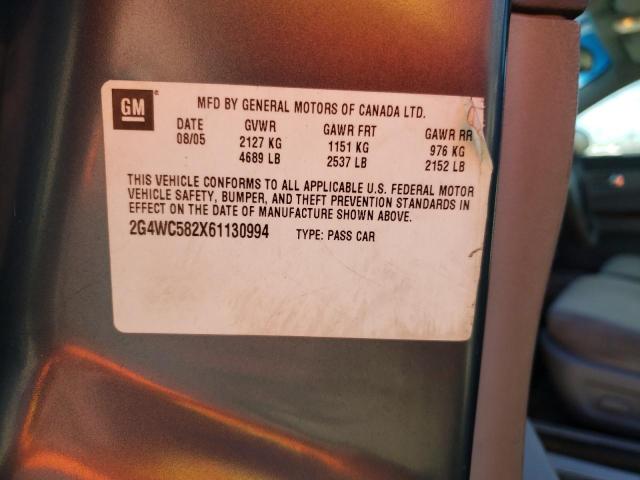 Photo 10 from auction – 2006 BUICK LACROSSE C with VIN 2G4WC582X61130994