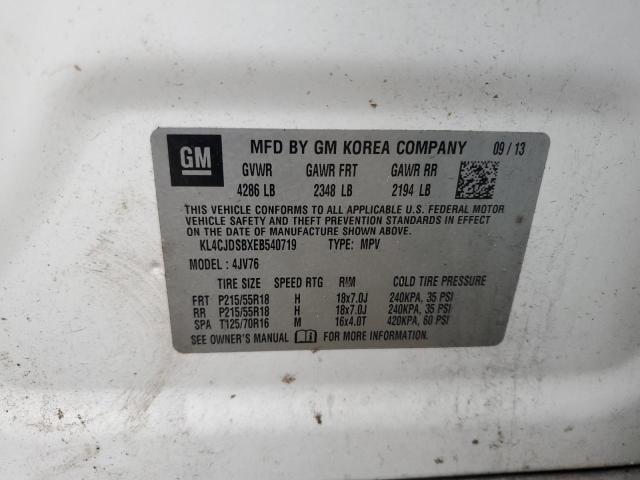 Photo 10 from auction – 2014 BUICK ENCORE PRE with VIN KL4CJDSBXEB540719