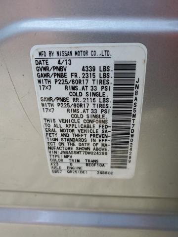 Photo 10 from auction – 2013 NISSAN ROGUE S with VIN JN8AS5MT7DW024299