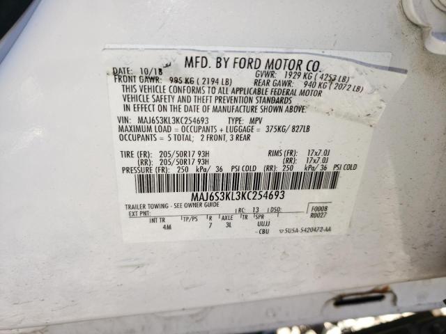 Фото 10 с аукциона – 2019 FORD ECOSPORT T с VIN MAJ6S3KL3KC254693