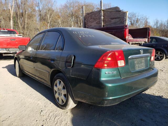 Photo 3 from auction – 2001 HONDA CIVIC EX with VIN 2HGES26791H602880