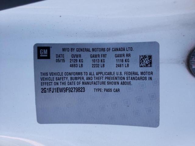 Photo 10 from auction – 2015 CHEVROLET CAMARO 2SS with VIN 2G1FJ1EW9F9279823