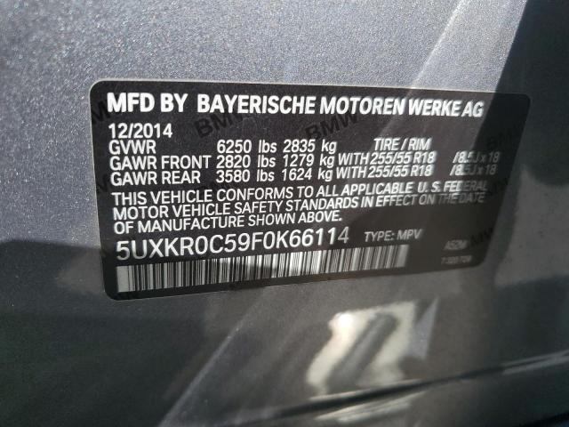 Photo 10 from auction – 2015 BMW X5 XDRIVE3 with VIN 5UXKR0C59F0K66114