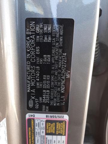 Photo 10 from auction – 2017 KIA SPORTAGE E with VIN KNDPNCAC2H7272174