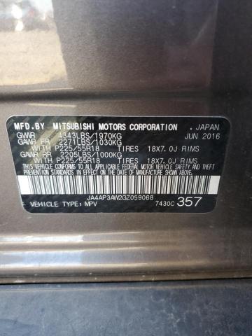 Photo 10 from auction – 2016 MITSUBISHI OUTLANDER with VIN JA4AP3AW2GZ059068