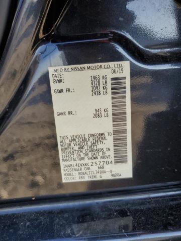 Photo 10 from auction – 2019 NISSAN ALTIMA SL with VIN 1N4BL4EVXKC257704