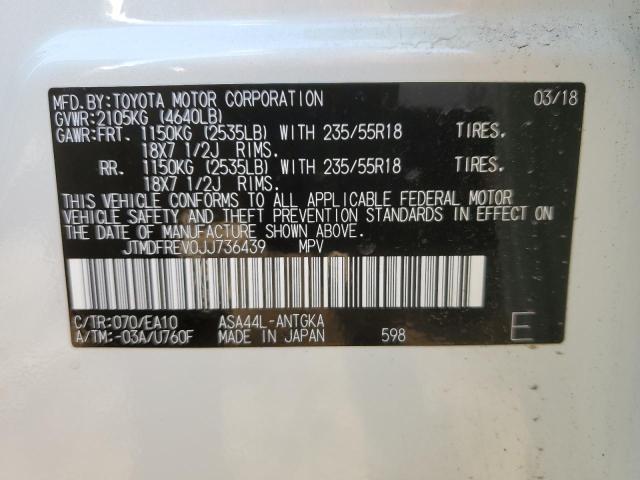 Photo 10 from auction – 2018 TOYOTA RAV4 LIMIT with VIN JTMDFREV0JJ736439