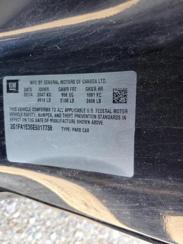 Photo 10 from auction – 2014 CHEVROLET CAMARO LS with VIN 2G1FA1E36E9317738