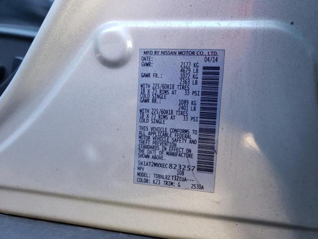 Photo 10 from auction – 2014 NISSAN ROGUE S with VIN 5N1AT2MVXEC823257