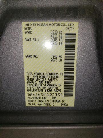 Photo 10 from auction – 2014 NISSAN ALTIMA 2.5 with VIN 1N4AL3AP3EC122355