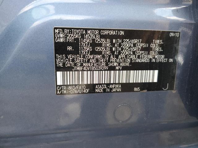 Photo 10 from auction – 2011 TOYOTA RAV4 with VIN JTMBF4DV1B5039299