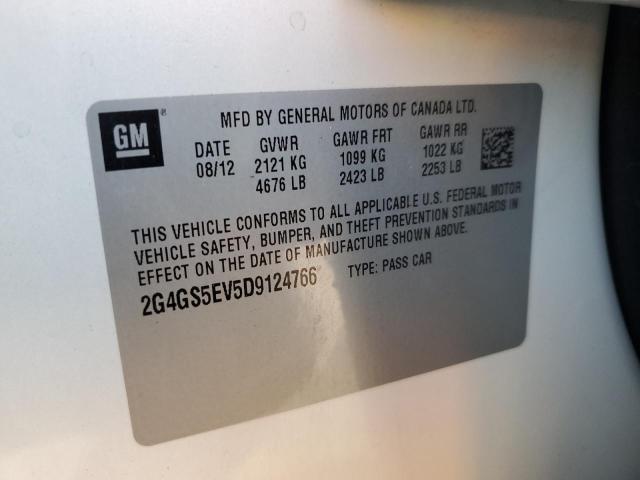 Photo 10 from auction – 2013 BUICK REGAL PREM with VIN 2G4GS5EV5D9124766
