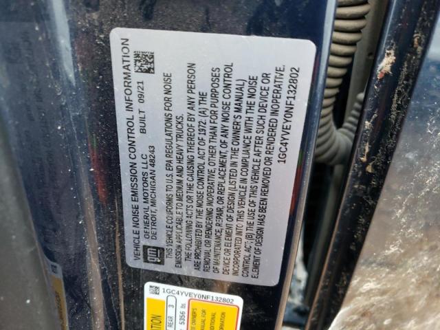 Photo 10 from auction – 2022 CHEVROLET SILVERADO with VIN 1GC4YVEY0NF132802