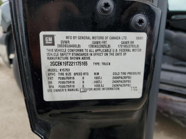 Photo 10 from auction – 2002 CHEVROLET SILVERADO with VIN 2GCEK19T221175165