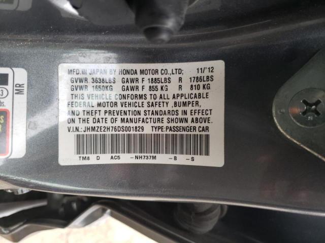 Photo 10 from auction – 2013 HONDA INSIGHT EX with VIN JHMZE2H76DS001829