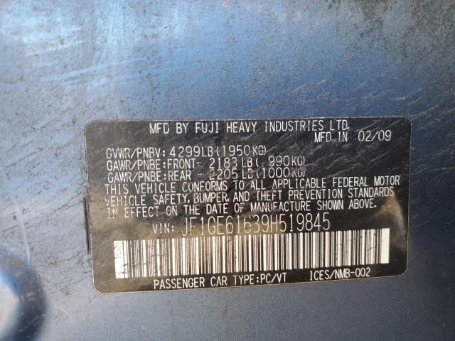 Photo 10 from auction – 2009 SUBARU IMPREZA 2. with VIN JF1GE61639H519845