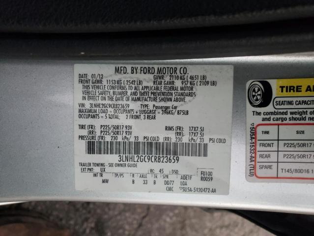 Photo 10 from auction – 2012 LINCOLN MKZ with VIN 3LNHL2GC9CR823659