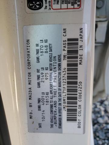 Photo 10 from auction – 2015 MAZDA 3 TOURING with VIN JM1BM1L71F1237434