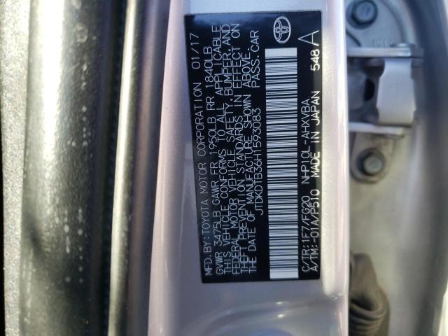 Photo 10 from auction – 2017 TOYOTA PRIUS C with VIN JTDKDTB36H1593083
