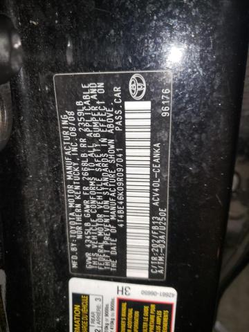 Photo 10 from auction – 2009 TOYOTA CAMRY BASE with VIN 4T4BE46K09R097041