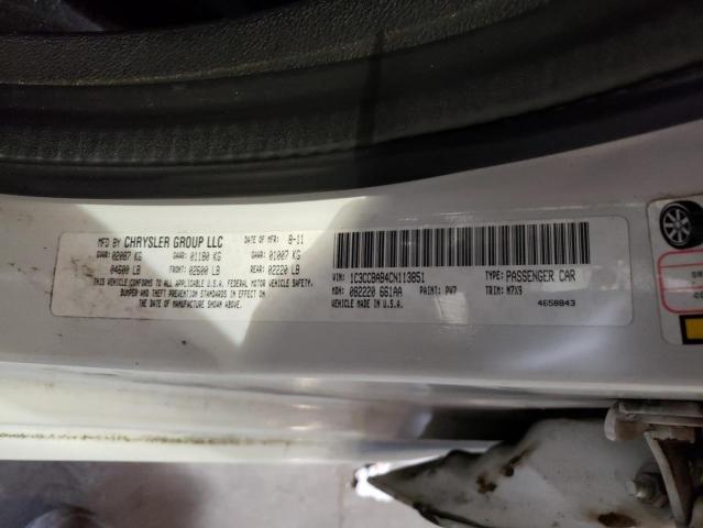 Photo 10 from auction – 2012 CHRYSLER 200 LX with VIN 1C3CCBAB4CN113851