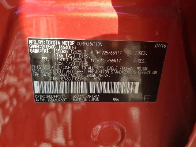 Photo 10 from auction – 2016 TOYOTA RAV4 LE with VIN JTMBFREV3GJ103742