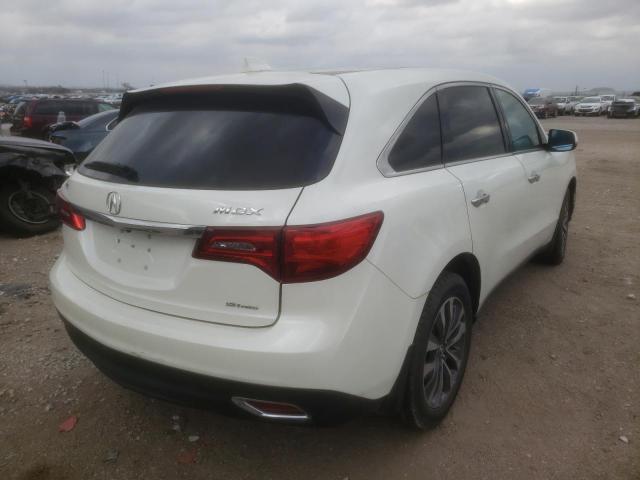 Photo 4 from auction – 2016 ACURA MDX TECHNO with VIN 5FRYD4H42GB019889