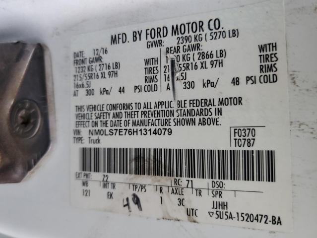 Photo 10 from auction – 2017 FORD TRANSIT CO with VIN NM0LS7E76H1314079