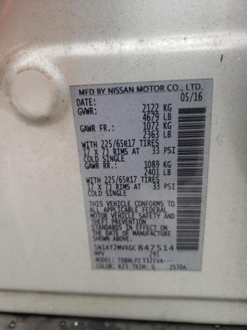 Photo 10 from auction – 2016 NISSAN ROGUE S with VIN 5N1AT2MVXGC847514