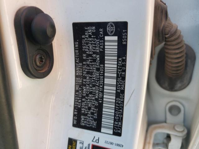 Photo 10 from auction – 2016 TOYOTA CAMRY LE with VIN 4T1BF1FK3GU614058