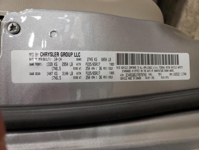 Photo 10 from auction – 2015 DODGE CARAVAN with VIN 2C4RDGBG1FR570702