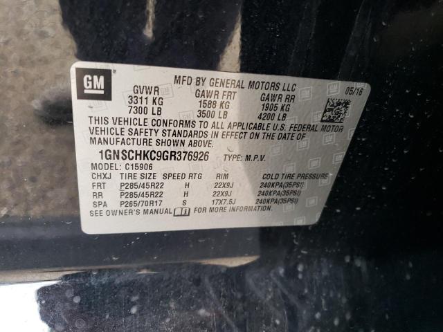 Photo 10 from auction – 2016 CHEVROLET SUBURBAN C with VIN 1GNSCHKC9GR376926