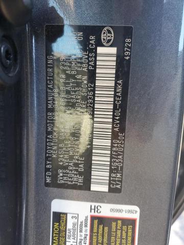Photo 10 from auction – 2009 TOYOTA CAMRY BASE with VIN 4T1BE46K89U293612
