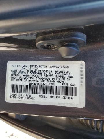 Photo 10 from auction – 2010 TOYOTA COROLLA BA with VIN 1NXBU4EE6AZ311138