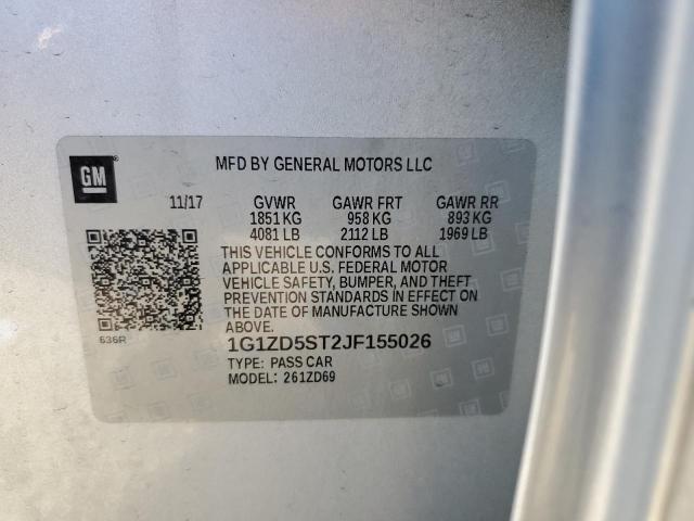 Photo 10 from auction – 2018 CHEVROLET MALIBU LT with VIN 1G1ZD5ST2JF155026
