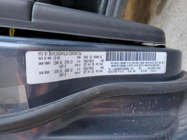 Photo 10 from auction – 2004 JEEP GRAND CHER with VIN 1J4GW48S24C309994