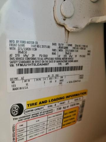 Photo 10 from auction – 2020 FORD EXPEDITION with VIN 1FMJU1HT0LEA04887