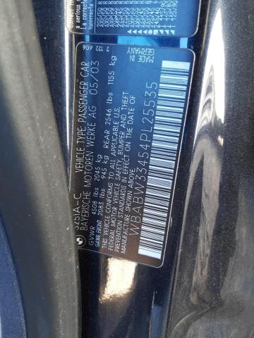 Photo 10 from auction – 2004 BMW 325 CI with VIN WBABW33454PL25535