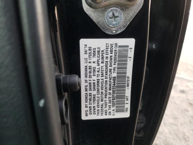Photo 10 from auction – 2014 HONDA CIVIC LX with VIN 19XFB2F59EE044466