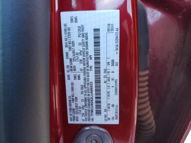 Photo 10 from auction – 2020 FORD ESCAPE SE with VIN 1FMCU9G62LUA86033