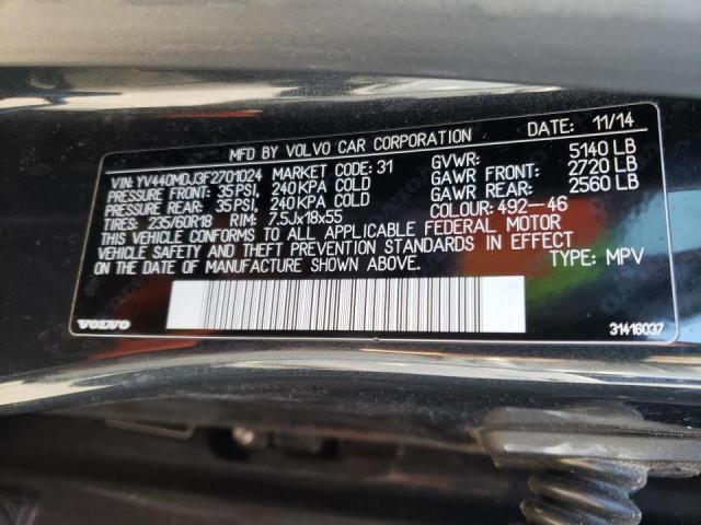 Photo 10 from auction – 2015 VOLVO XC60 T5 with VIN YV440MDJ3F2701024