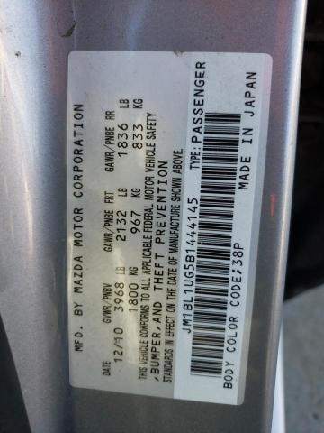 Photo 10 from auction – 2011 MAZDA 3 I with VIN JM1BL1UG5B1444145