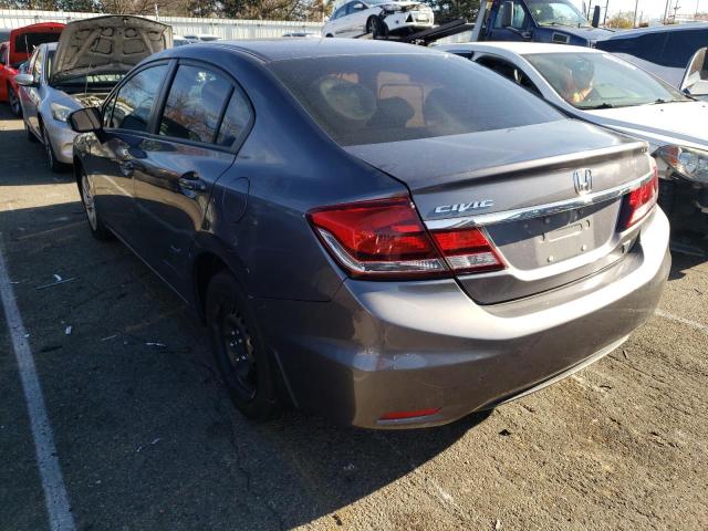 Photo 3 from auction – 2014 HONDA CIVIC LX with VIN 19XFB2F50EE012389
