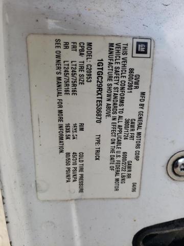 Photo 10 from auction – 1996 GMC SIERRA C25 with VIN 1GTGC29RXTE536870