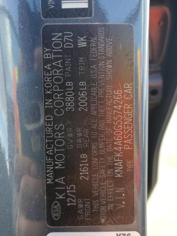 Photo 10 from auction – 2016 KIA FORTE LX with VIN KNAFK4A60G5574266